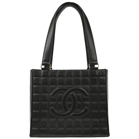Chanel Black Lambskin Choco Bar Handbag 184839 - Picture 1 of 11